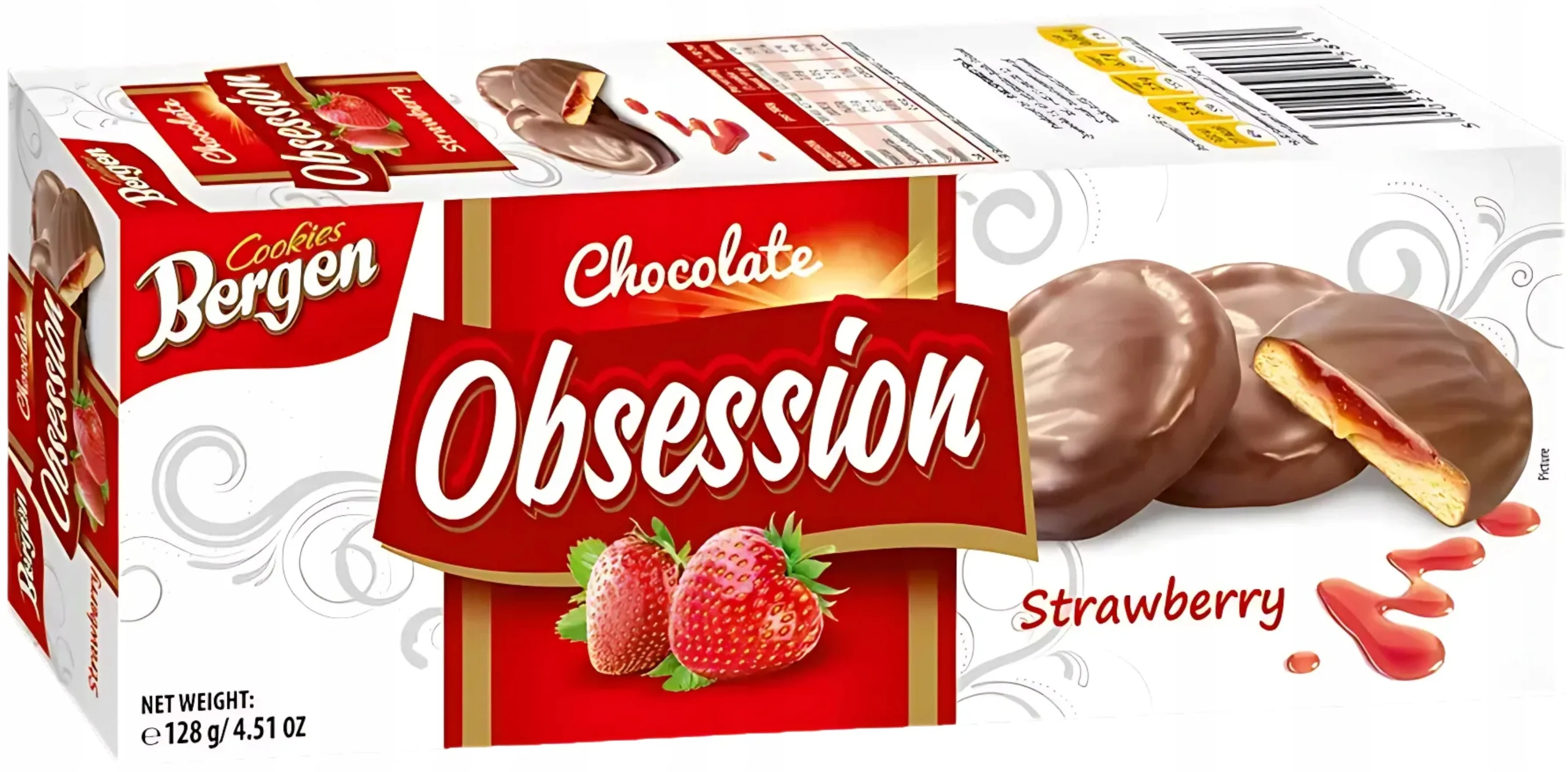 Bergen Obsession Cookies - Strawberry Jelly - Europe