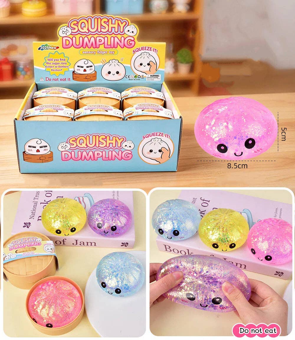 Cartoon Jumbo Mystery Squishy Dumpling Realistic Steamed Bun Stress Relief Squeeze Toy: Rainbow / 1 pc (ship randomly) - Image 13