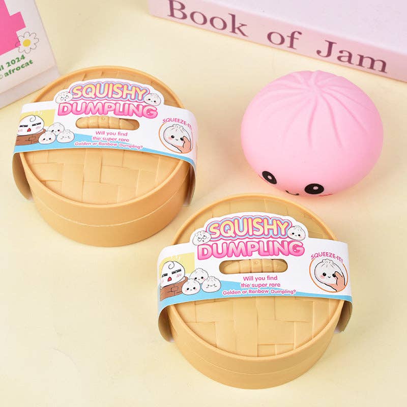 Cartoon Jumbo Mystery Squishy Dumpling Realistic Steamed Bun Stress Relief Squeeze Toy: Tie dyed big size / 1 pc (ship randomly) - Image 5