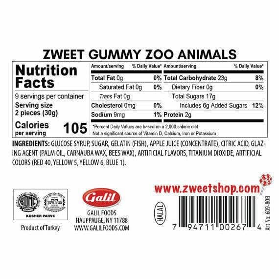 Gummy Zoo Animals | Zweet | 10 oz - Image 3