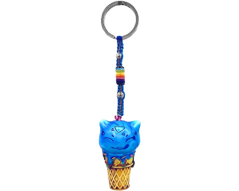 Ice Cream Cone Sweet Food Durepox Resin Figurine Keychain - Image 13