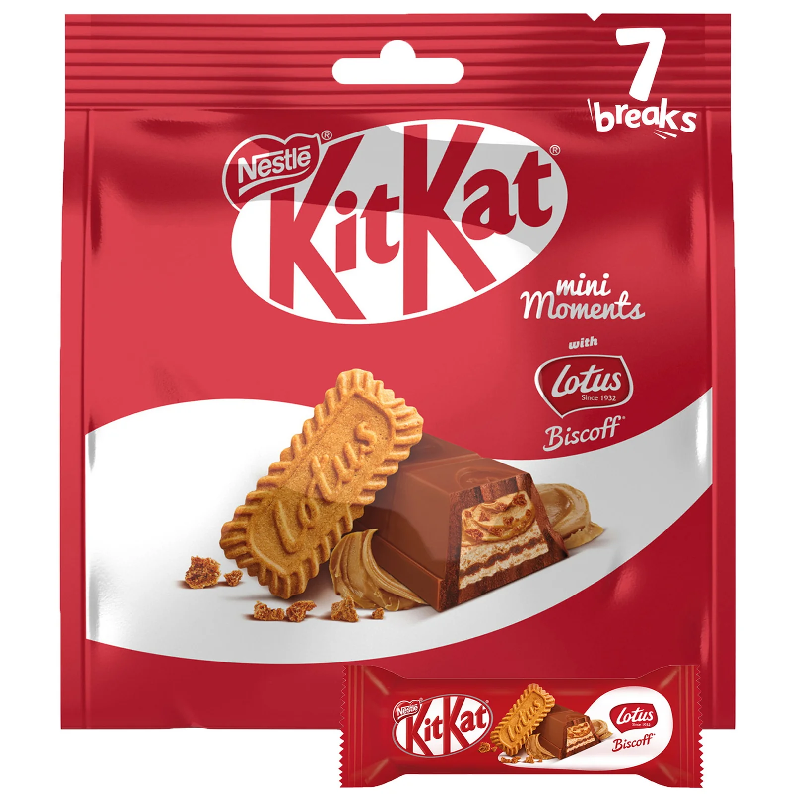 Kitkat Mini Moments with Biscoff - 7 Breaks