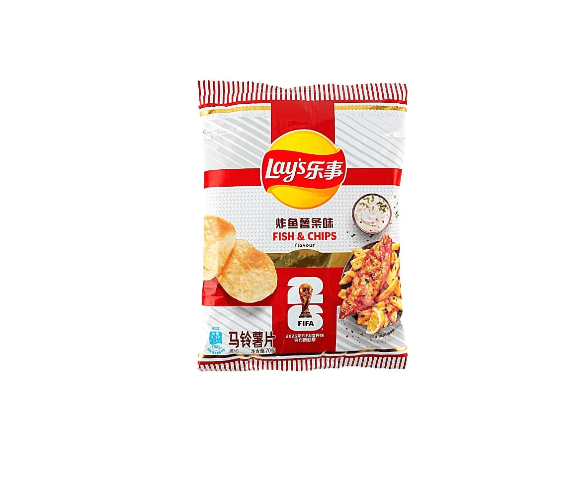 Lay's Fish & Chips World Cup Limited Edition 22/70g (CHINA)