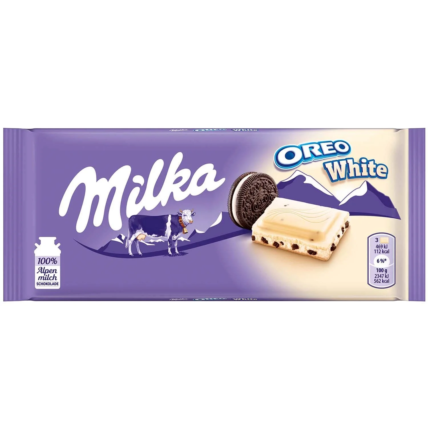 Milka Oreo White 100g (European) - Image 3