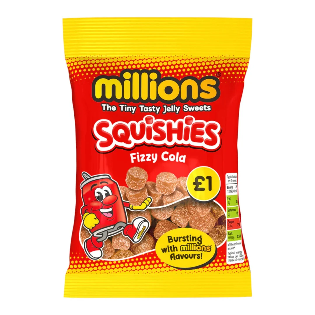 Millions Squashies Fizzy Cola - 100g