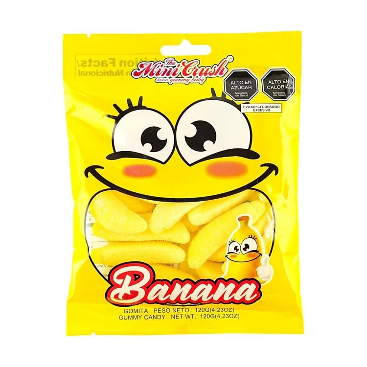 Mini Crush Banana Gummy Candy (120g / 4.23oz)