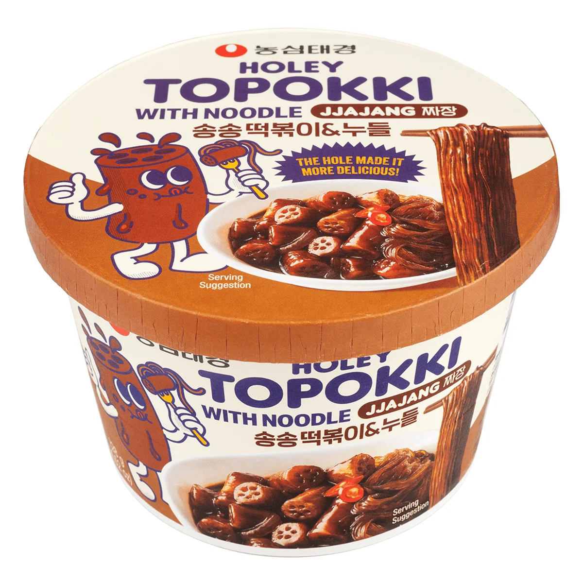 Nongshim - Holey Topokki With Glass Noodle - Jjajang Sauce Flavor