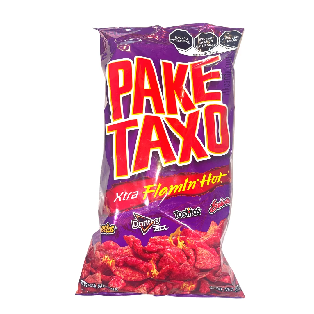 Pake Taxo Xtra Flamin 215g - Mexico (Case of 12)