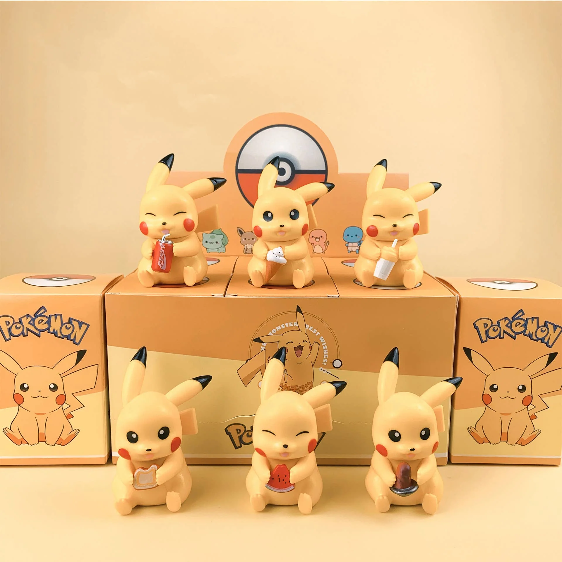 Pokémon Figurines Ornament Blind Box-6unit: Costume Pikachu (Generation 1) - Image 2