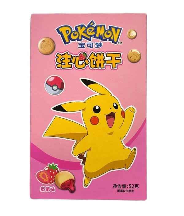 Pokémon Leda Filling Cookies - Strawberry Flavor