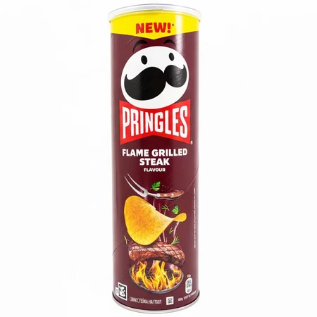 Pringles - Flame Grilled Steak Flavor - Belgium - 5.8 Oz