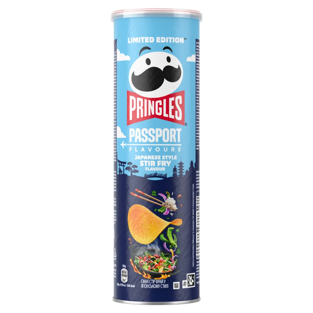 Pringles - Passport -  Stir Fry Flavor - Japanese Style - United Kingdom