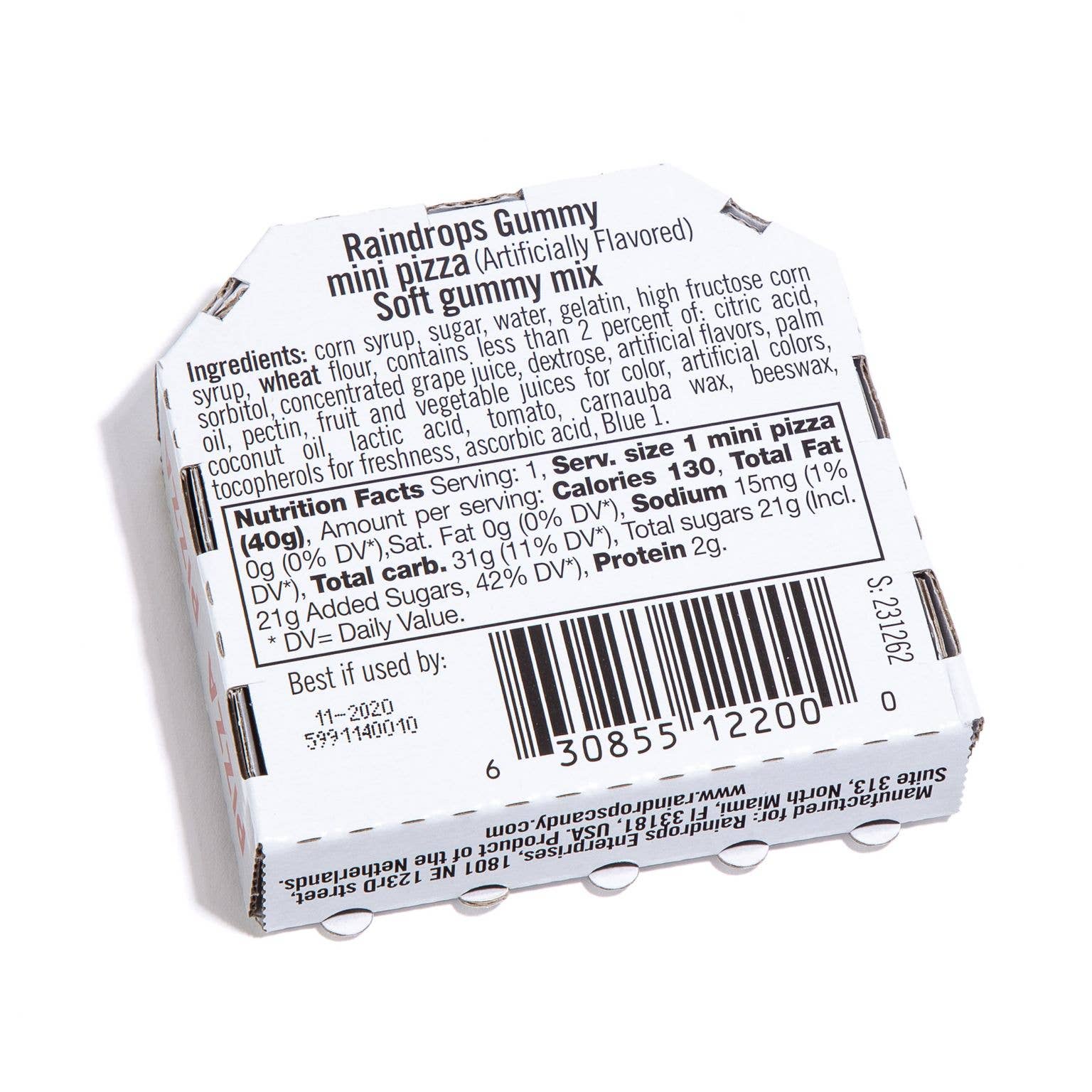 Raindrops Mini Gummi Pizza, 1.4oz, 12ct Case - Image 3