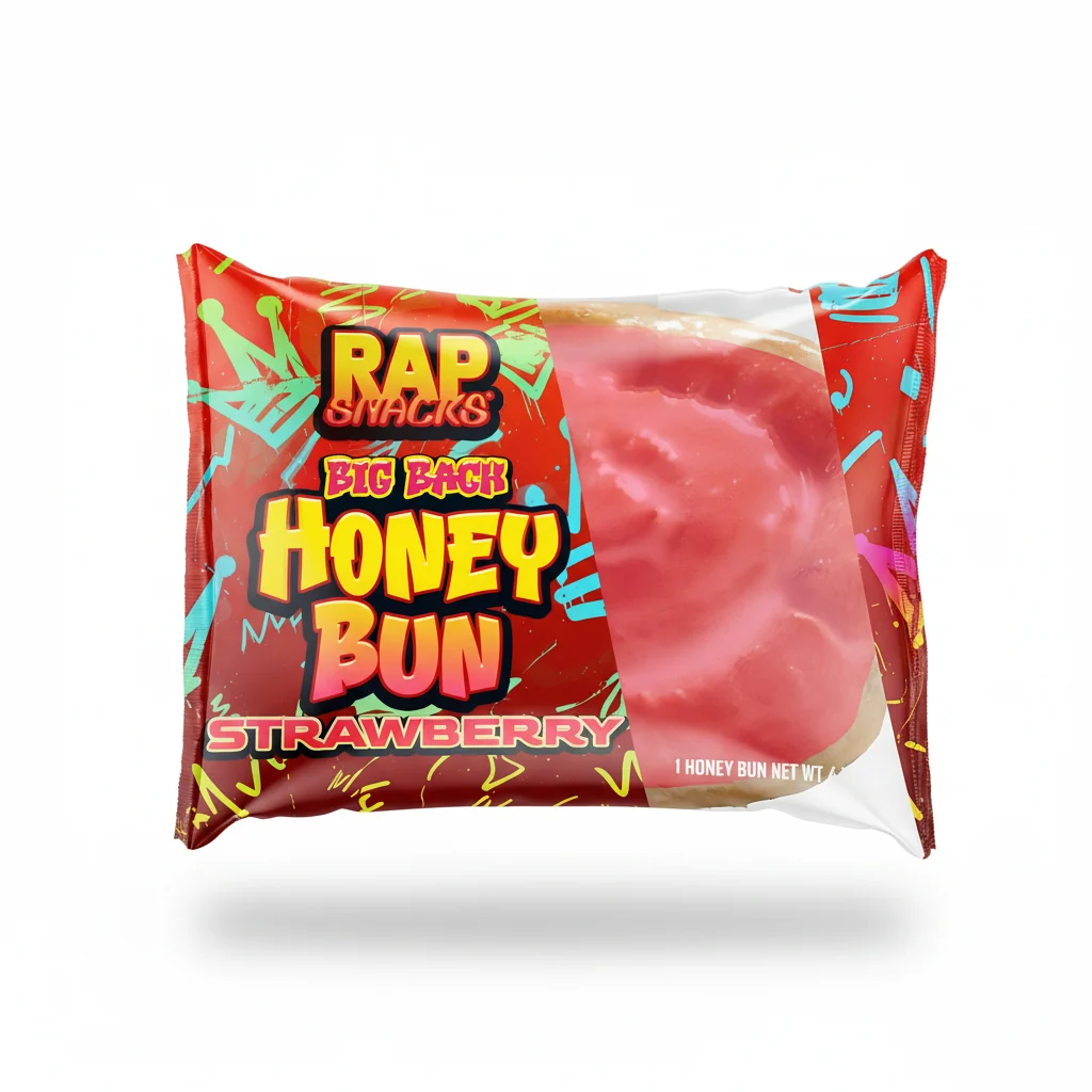 Rap Snacks Big Back Strawberry Honey Bun - 4.75 Oz
