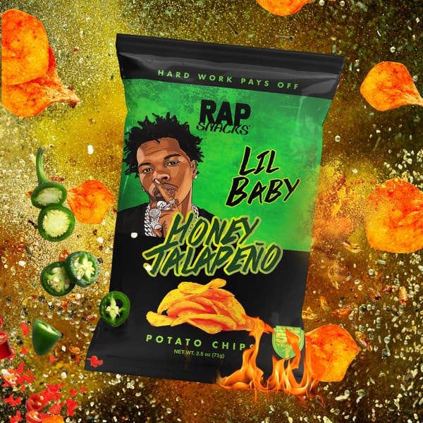 Rap Snacks Lil Baby Honey Jalapeno Potato Chips (2.5oz) - Image 3