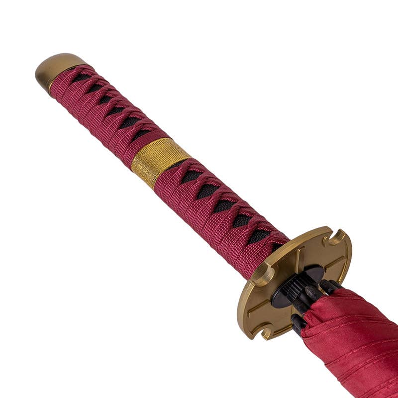 Red Katana Handle Umbrella - Image 3
