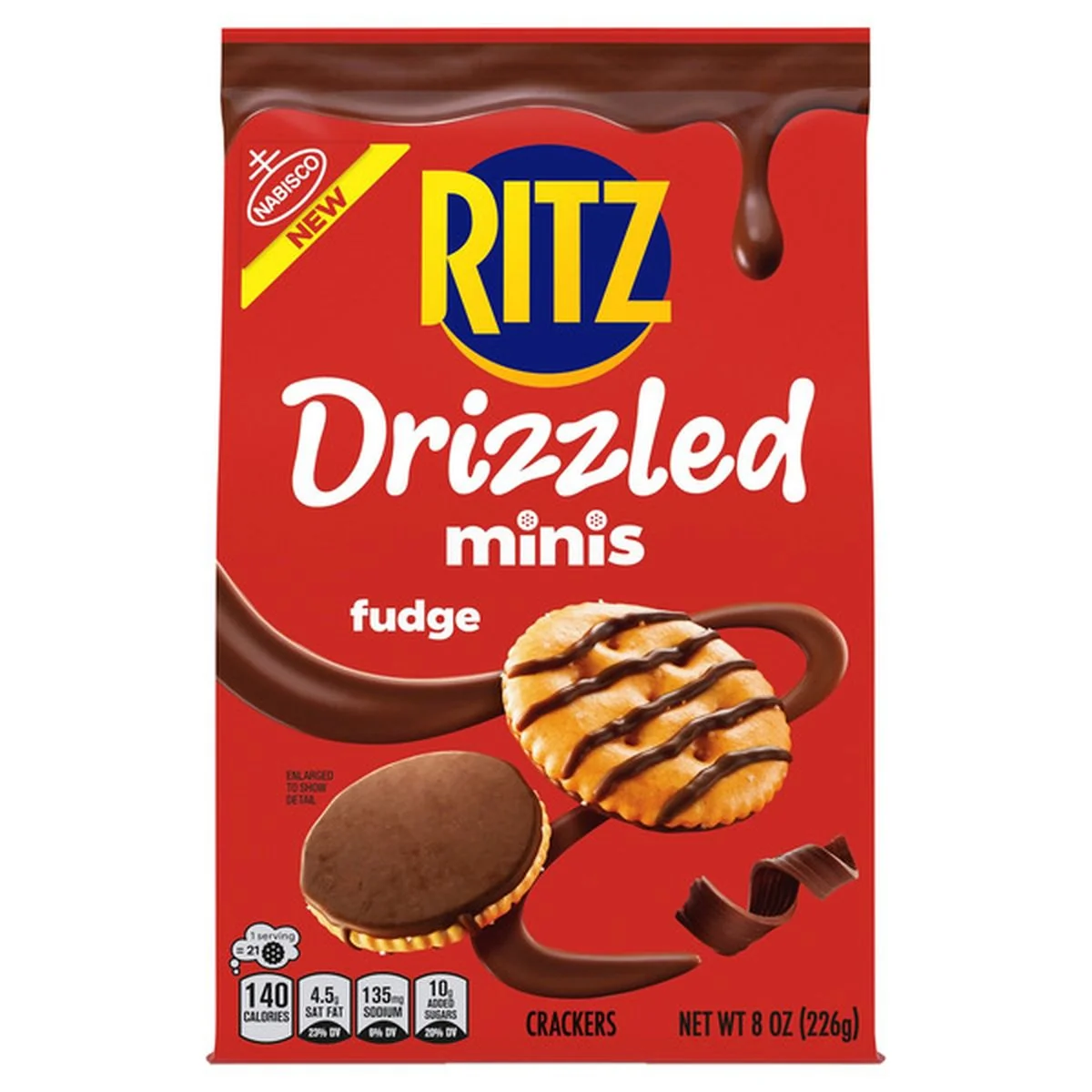 Ritz Drizzle Minis - Fudge Covered Crackers
