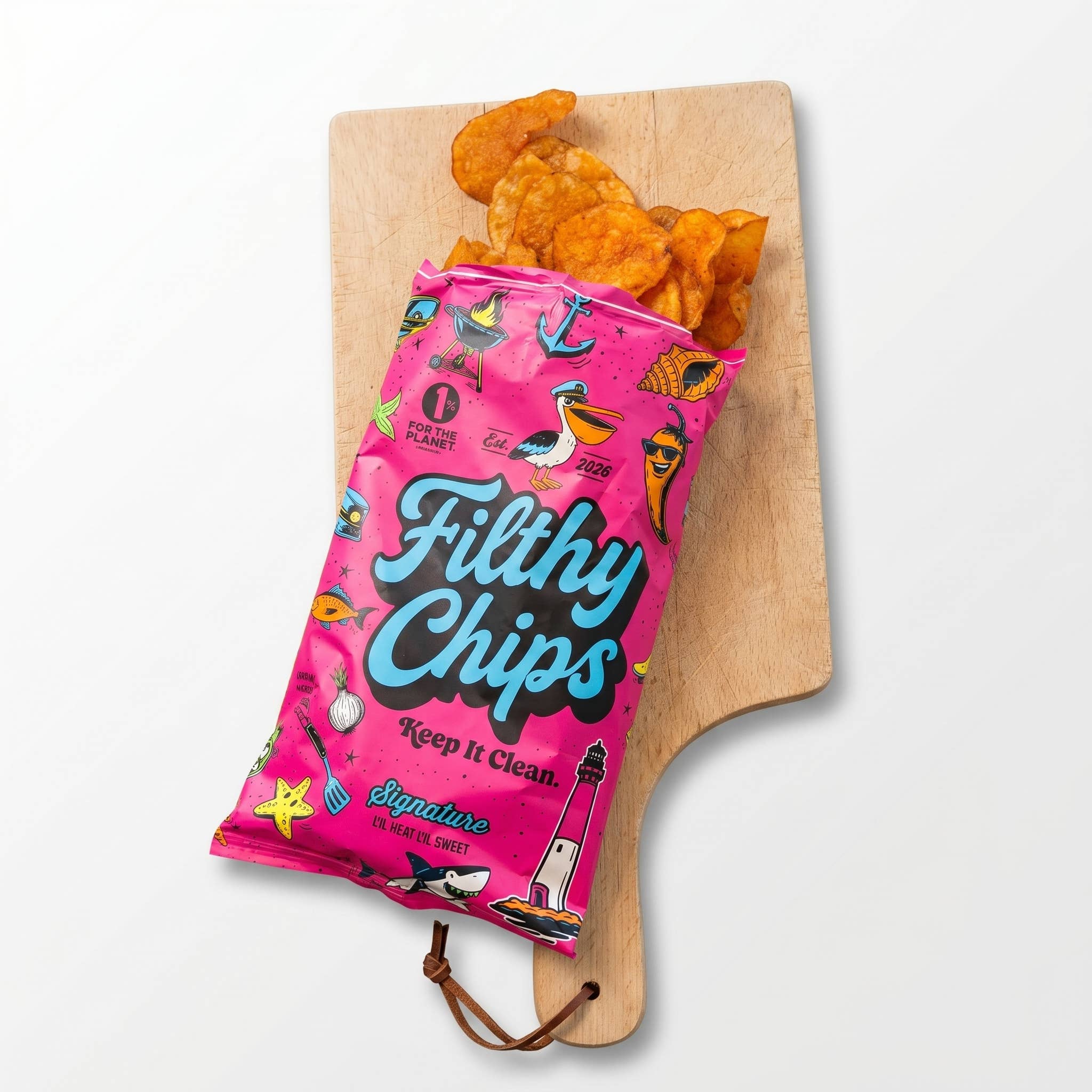 Signature Avocado Oil Kettle Chips, Lil Heat Lil Sweet - 2oz - Image 2