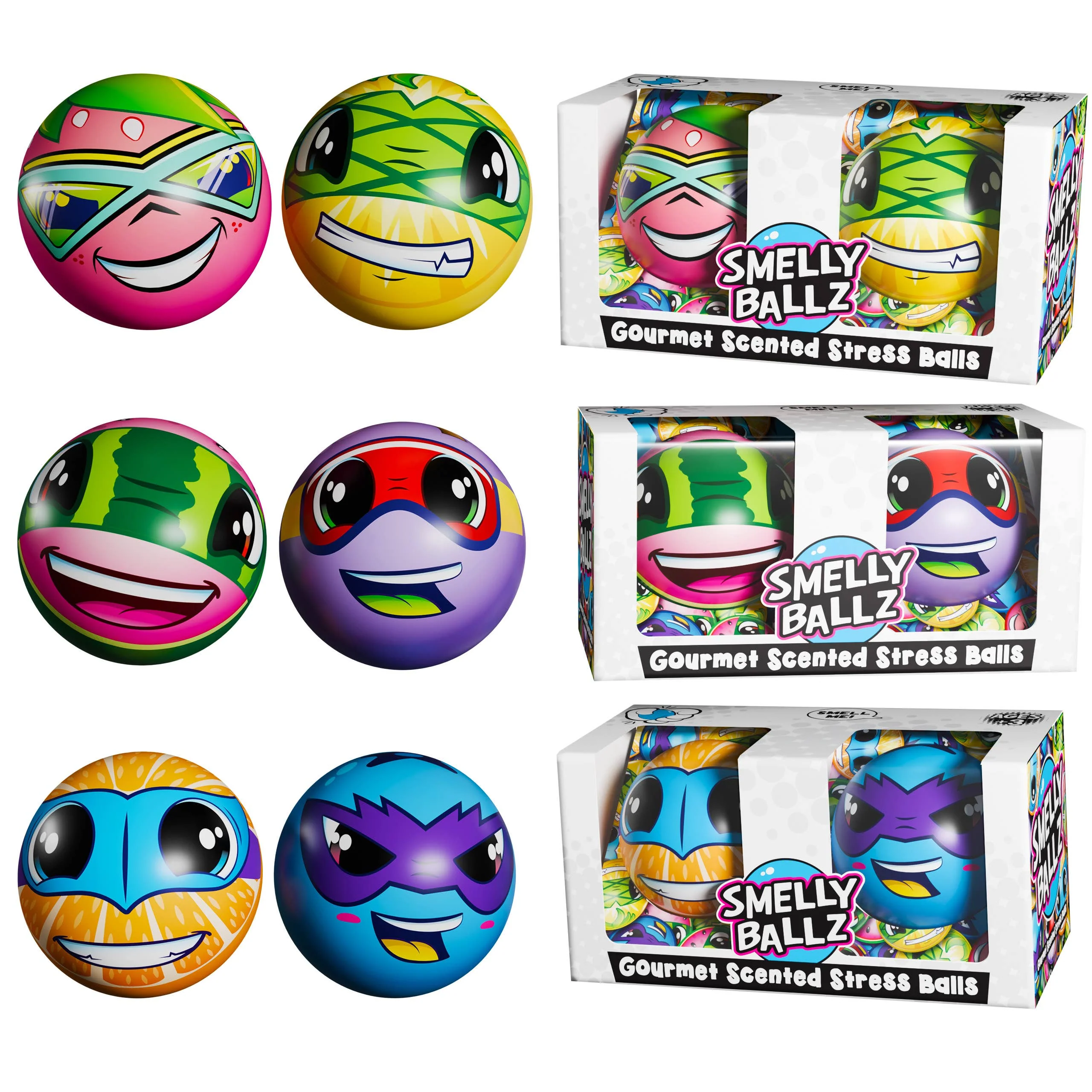 Smelly Ballz Counter Display of 30  ( 2-packs ) - Image 2