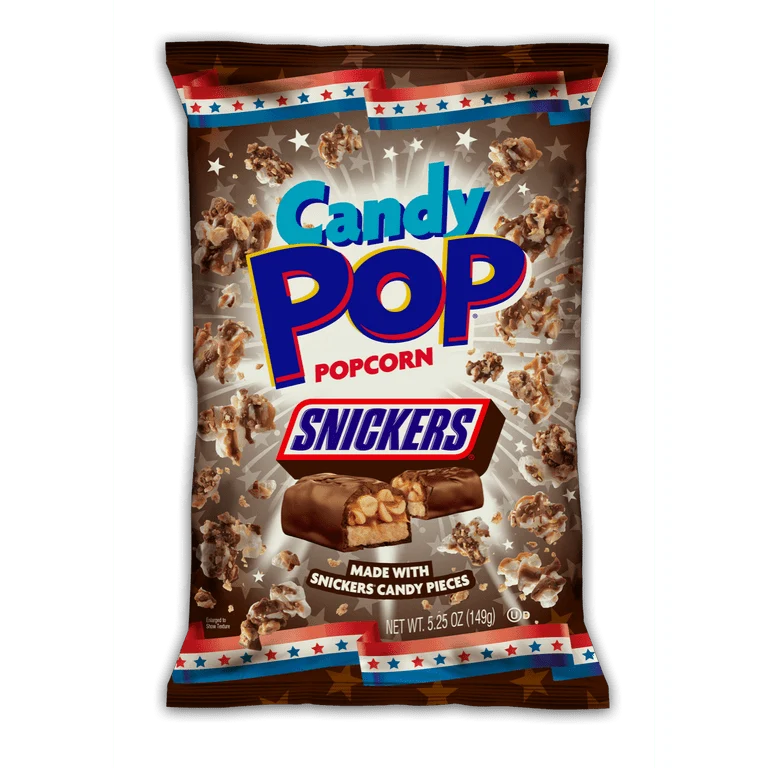 Candy Popcorn Snickers