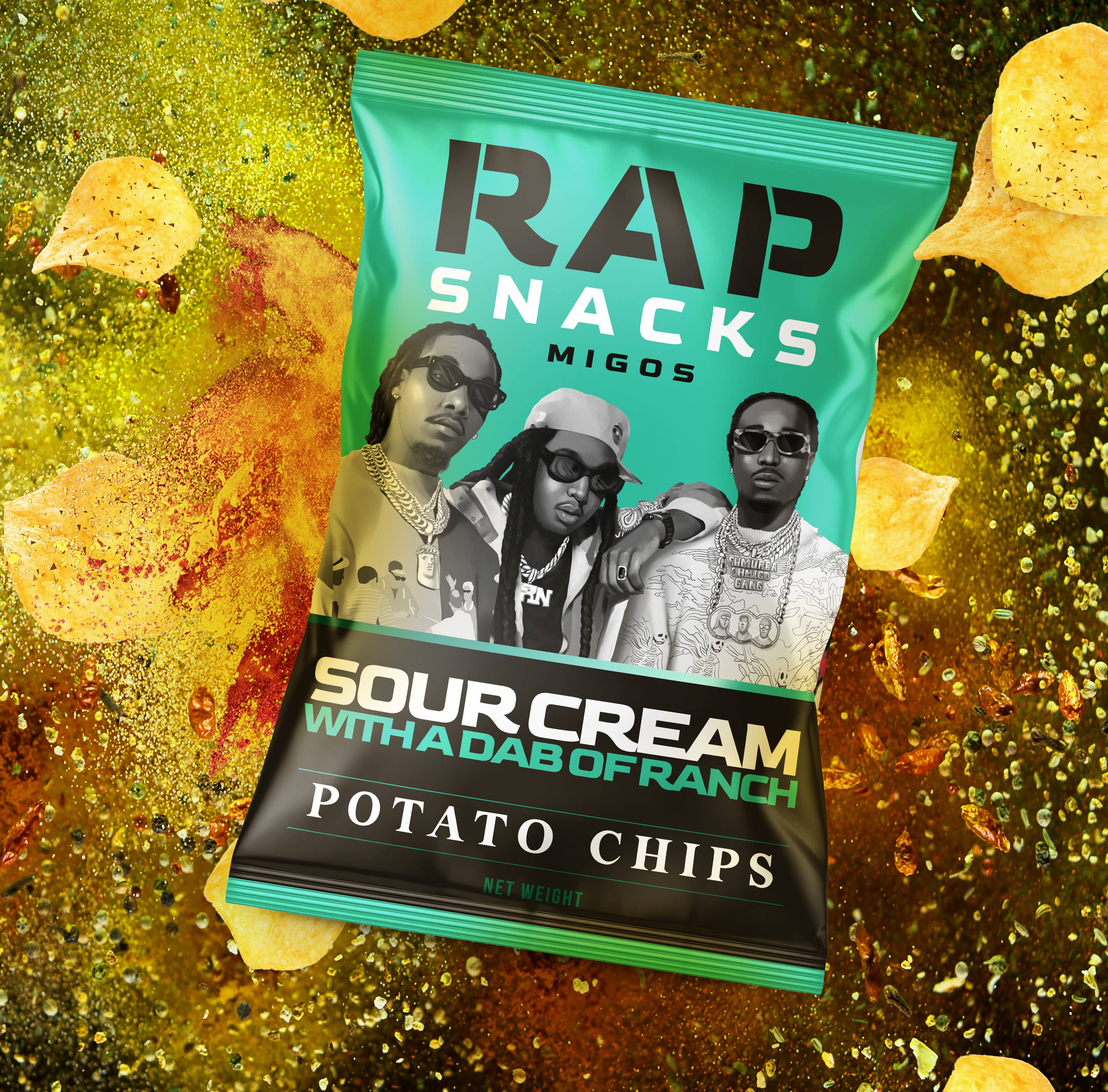 Sour Cream With A Dab Of Ranch Potato Chips (2.5oz) - Image 3