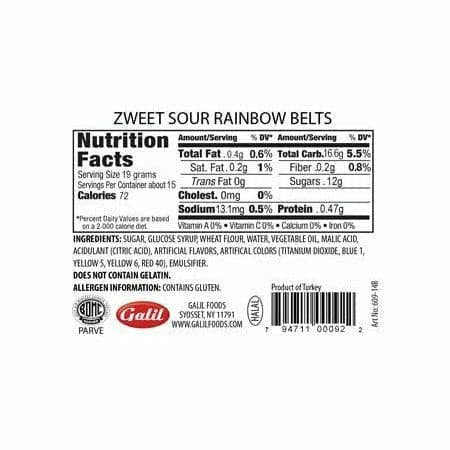 Sour Rainbow Belts  | Zweet | 10 oz - Image 2