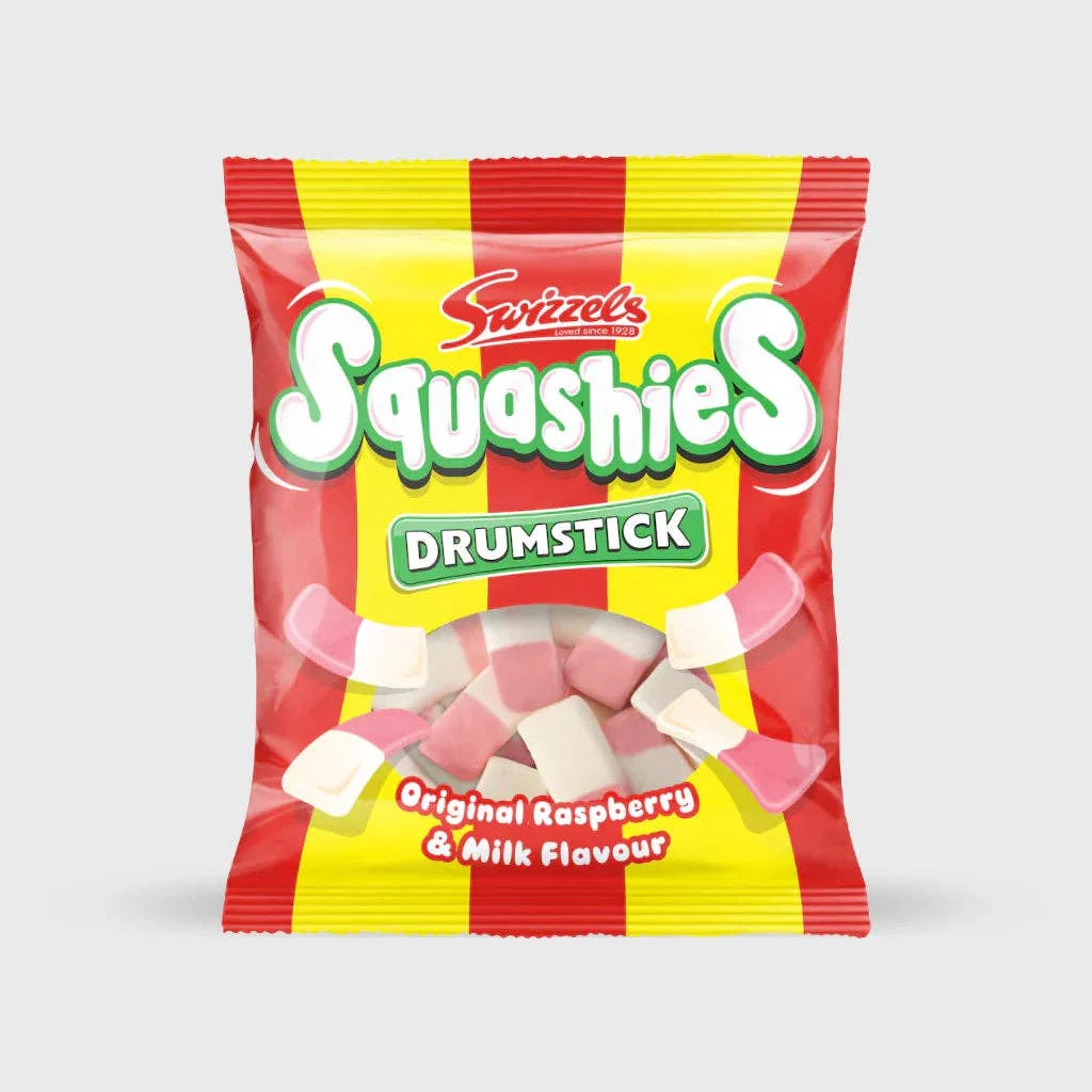 Swizzels Squashies Raspberry & Milk (Case of 12) - Image 2