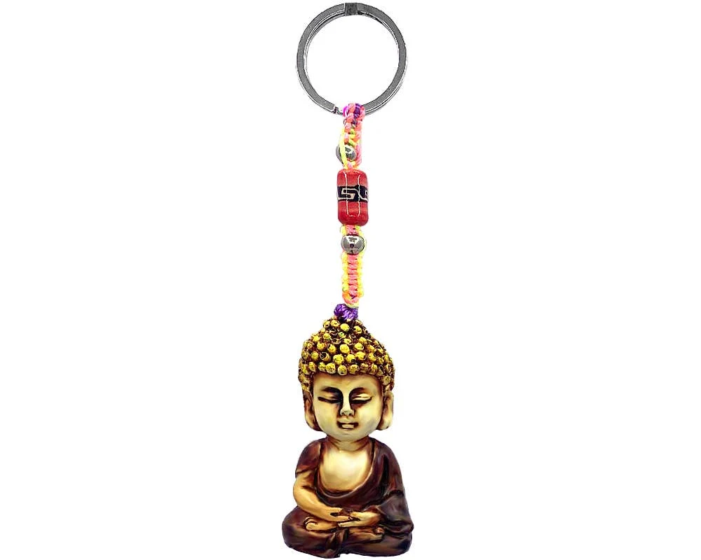 Tibet Baby Buddha Durepox Resin Figurine Keychain - Image 3
