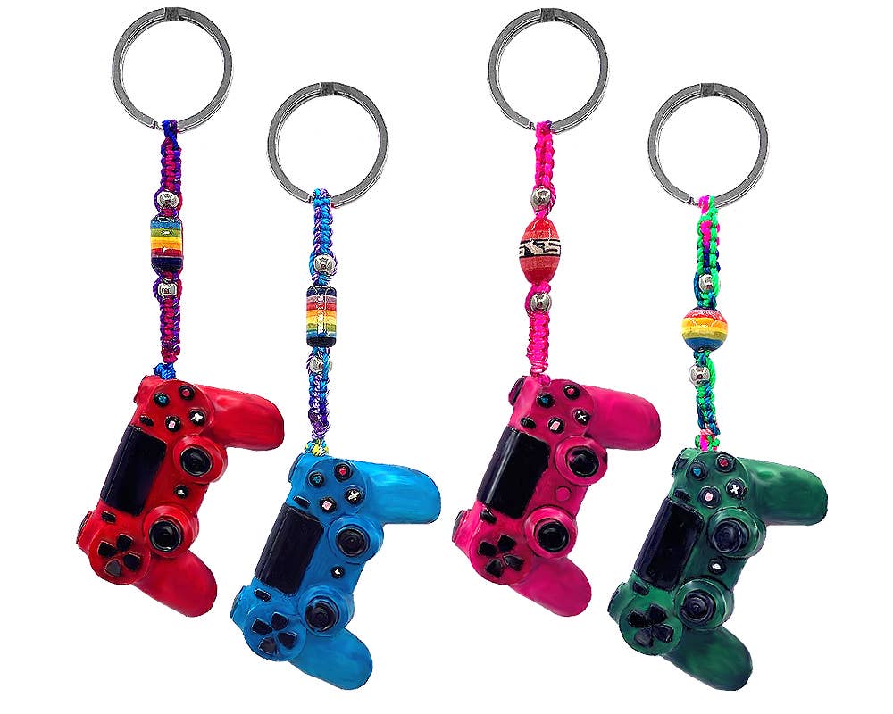 Video Game Controller Durepox Resin Figurine Keychain